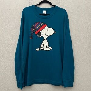 Hanna Andersson Peanuts Snoopy Long Shirt Shirt Organic Cotton Size XXL